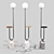 Marble Base LED Floor Lamp 3D model small image 1