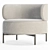 Sleek Akiko Lounge Chair 3D model small image 2