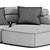 Modern Chic Rift Sofa Moroso 3D model small image 3