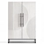 Modern Circulus Cabinet 150cm Gray 3D model small image 2