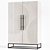 Modern Circulus Cabinet 150cm Gray 3D model small image 3