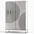 Modern Circulus Cabinet 150cm Gray 3D model small image 5