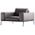 Luxury Living Room Seating 3D model small image 2