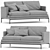  Zanotta William 2-Seater Sofa 3D model small image 1