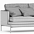  Zanotta William 2-Seater Sofa 3D model small image 3