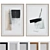 Modern Abstract Picture Frame Set 3D model small image 1