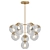 Satin Brass Chandelier VRay Render 3D model small image 1