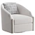 Sleek Swivel Gustav Chair 3D model small image 2