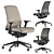 Modern Office Chair Set 19 3D model small image 1