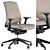 Modern Office Chair Set 19 3D model small image 2