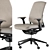 Modern Office Chair Set 19 3D model small image 3