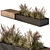 Cityscape Bench and Garden Set 3D model small image 2