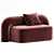 Artu Moss 2 Seater Sofa 3D model small image 1
