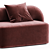 Artu Moss 2 Seater Sofa 3D model small image 2