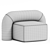 Elegant Fabric Armchair: MOSS Beauty 3D model small image 2