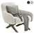 Marlon Armchair: Stylish Comfort Choice 3D model small image 1