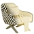 Marlon Armchair: Stylish Comfort Choice 3D model small image 5