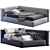 Modern Compact Boca Bed 3D model small image 1