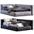 Modern Compact Boca Bed 3D model small image 3