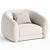 Luxury Barnabas Armchair: Hamilton's Elegance 3D model small image 1