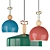 BON TON Hanging Light, Oak Insets 3D model small image 2