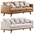 Luxury Comfort Nolita Sofa 3D model small image 1