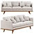 Luxury Comfort Nolita Sofa 3D model small image 2