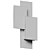 Sculptural LED Wall Sconce 3D model small image 4