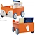 Kids Book Carts Collection 3D model small image 2