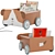 Kids Book Carts Collection 3D model small image 4