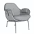 Modern Low Lounger Armchair Design 3D model small image 6