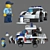 Lego Police 3D Model Kit 3D model small image 1