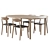 Elegant Dining Set "WU" Artisan 3D model small image 1