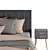Vega Bed and Iveyn Nightstand 3D model small image 3