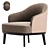 Elegant Aurea Armchair Collection 3D model small image 4