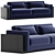 Luxury Ipparco Sofa: Amaranthine Elegance 3D model small image 1
