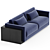 Luxury Ipparco Sofa: Amaranthine Elegance 3D model small image 2
