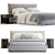 Luxury Meridiani Scott Bed 3D Model 3D model small image 4