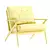 Mid-Century Cavett Tufted Chair 3D model small image 2
