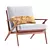 Mid-Century Cavett Tufted Chair 3D model small image 3