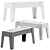 Sleek Urban Seating: Butter Bench 3D model small image 1