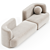 Sleek POP Sofa Design 3D model small image 2