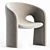 Sleek Celeste Armchair by Roche.deepcopy 3D model small image 1