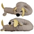  Cozy Long Dog Pillow 3D model small image 4