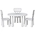 Mammut Kids Table & Chair 3D model small image 2