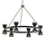 Modern LED Chandelier Black Finish 3D model small image 1