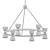 Modern LED Chandelier Black Finish 3D model small image 2