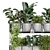 Metal Box Hanging Plants Set 3D model small image 4