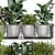 Metal Box Hanging Plants Set 3D model small image 5