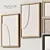 Minimalist Relief Art Set by Amy Maye 3D model small image 1